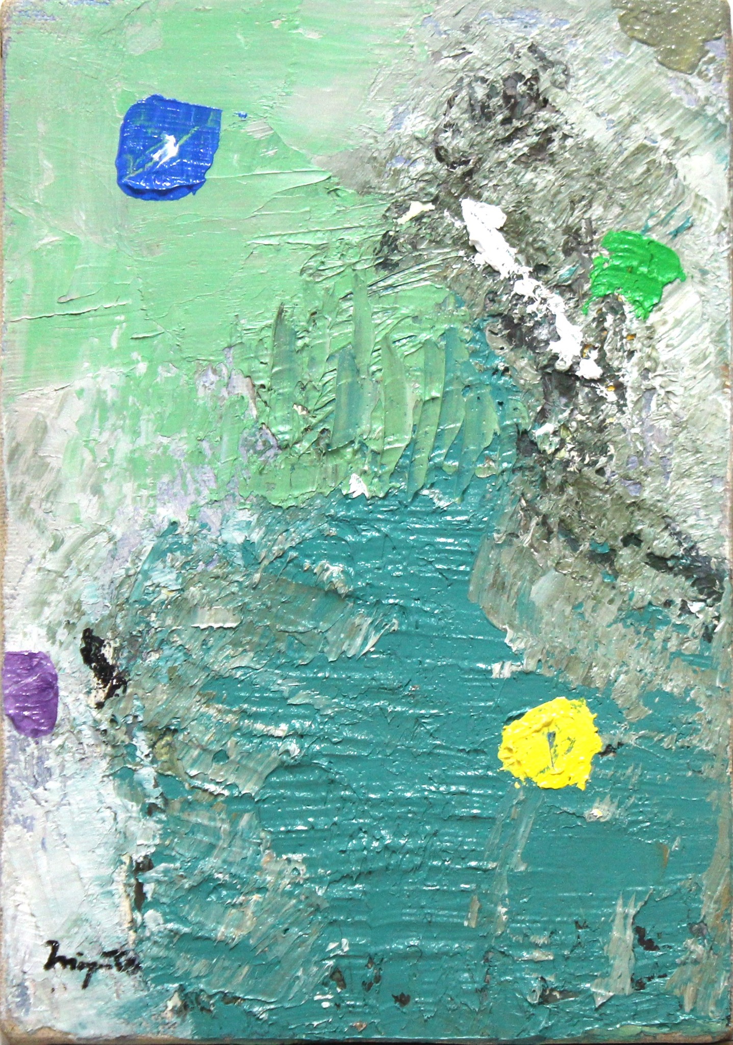 Hiroshi Miyamoto's abstract oil painting (August 2026)