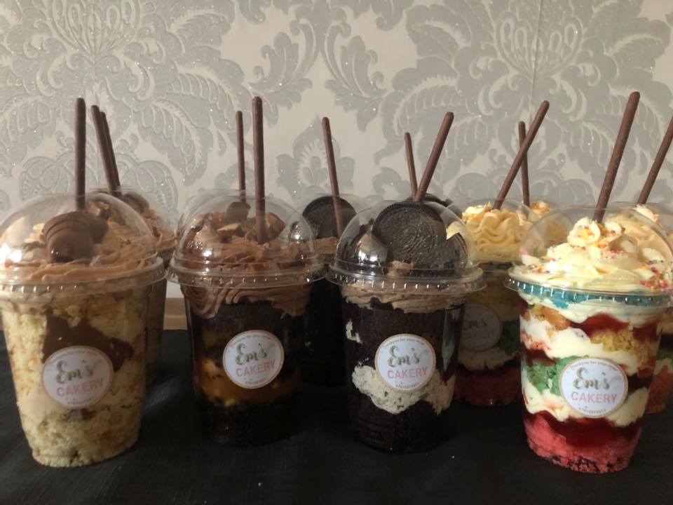 Em’s Cakery - ***New*** Cake cups; rainbow with jam and...