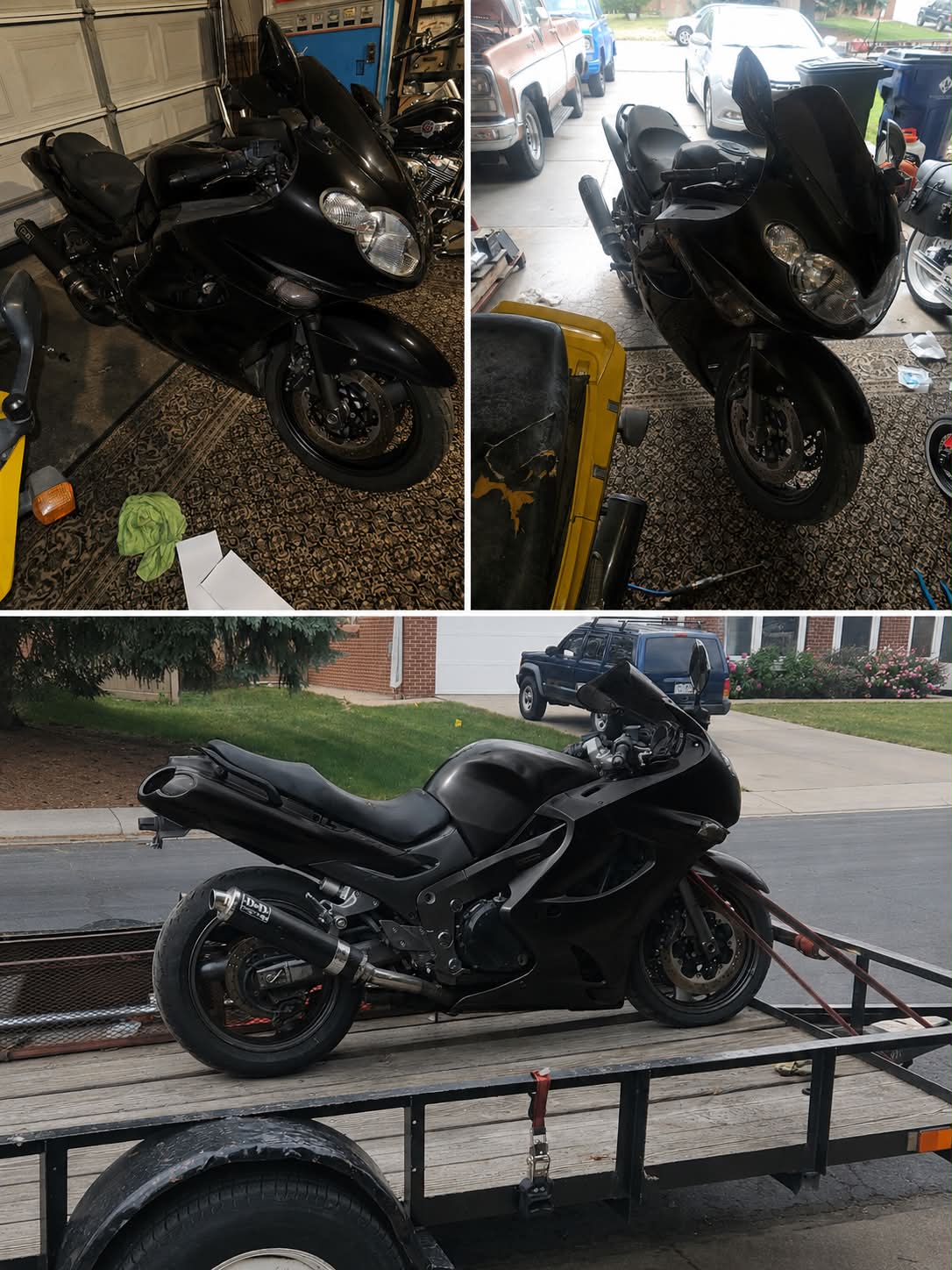 Help needed retrieving stolen black Kawasaki ZZR1200 bike in
