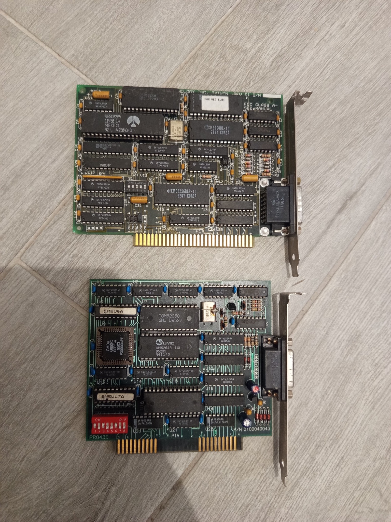 IBM 5160 expansion cards for joystick and video terminal conversion