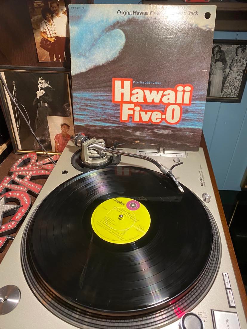 Hawaii Five-O television soundtrack on vinyl by Morton Stevens