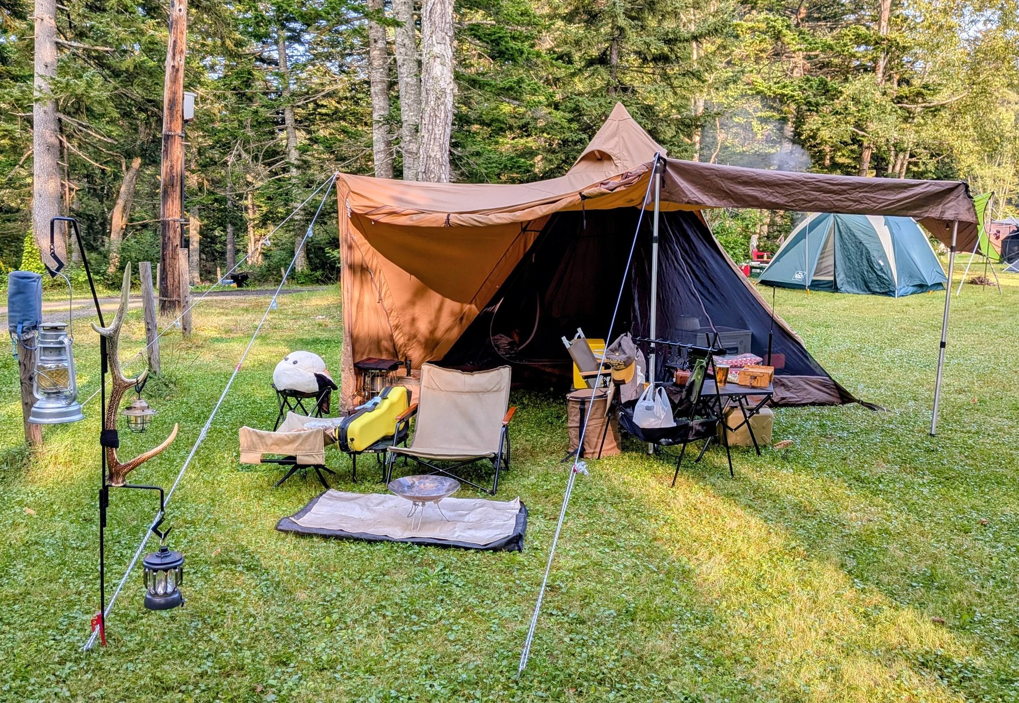 前回と同じ東神楽のキャンプ場にて1泊🏕 去年の秋に格安で買った