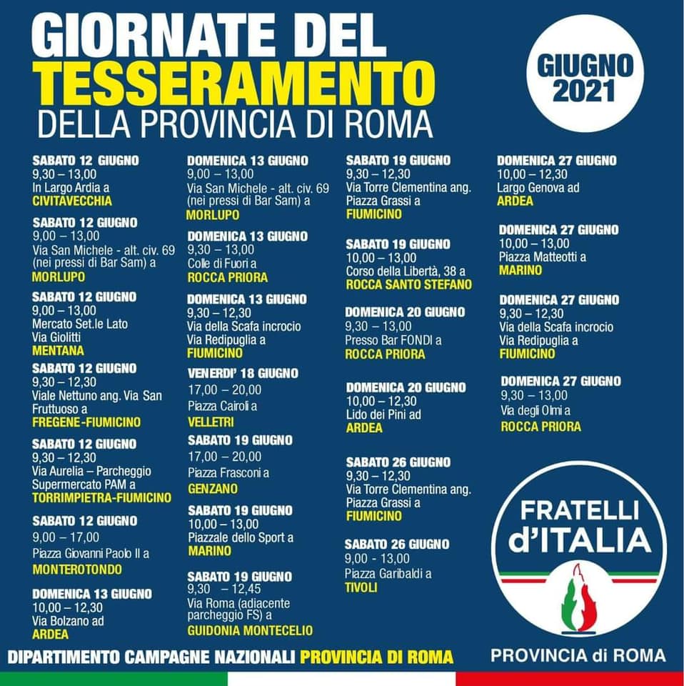 Fratelli D'italia Rocca Santo Stefano