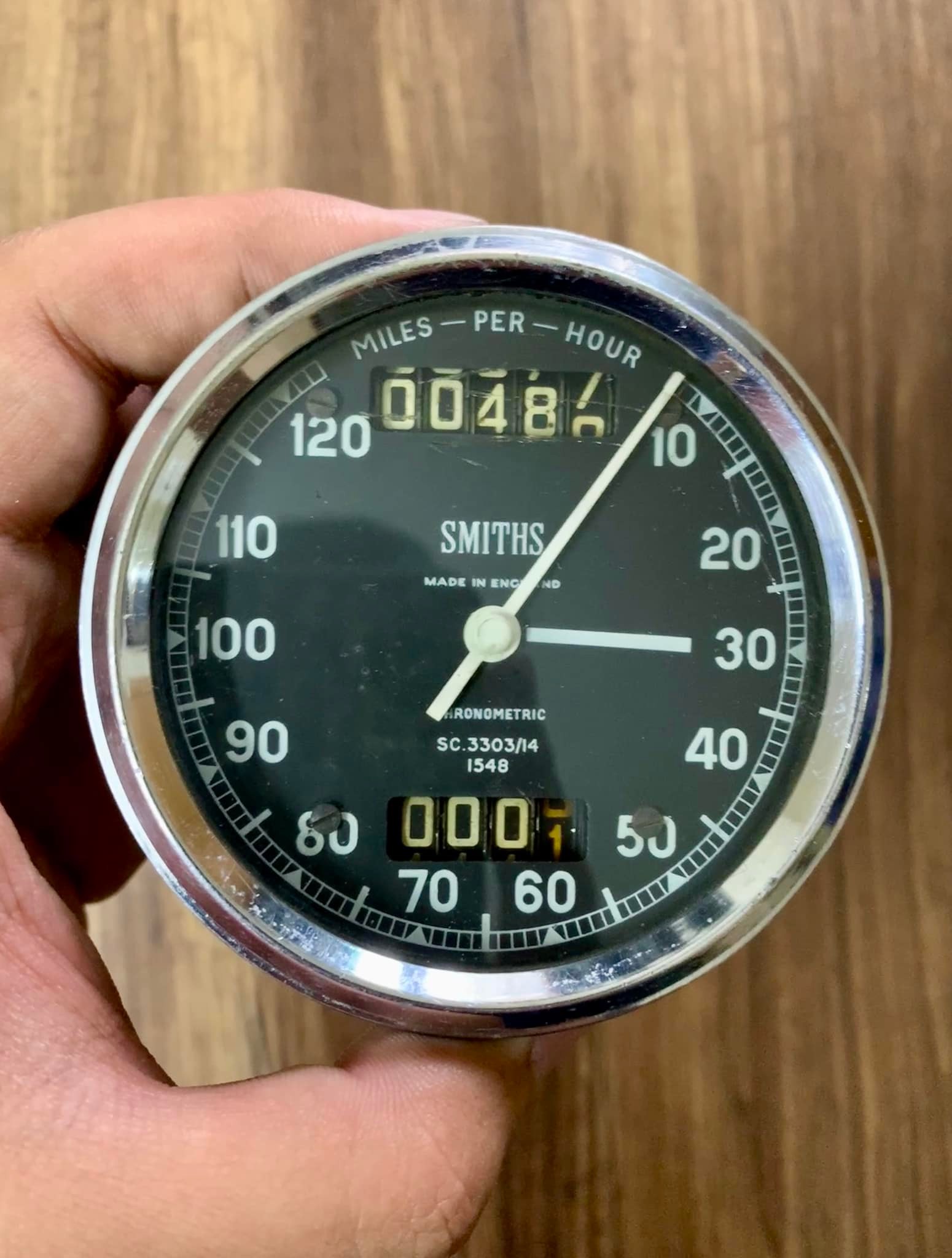 SMITHS SPEEDOMETER (ORIGINAL) 80mph 60mm SN3153/67 1664 BSA Triumph & Others £69.00 - UK