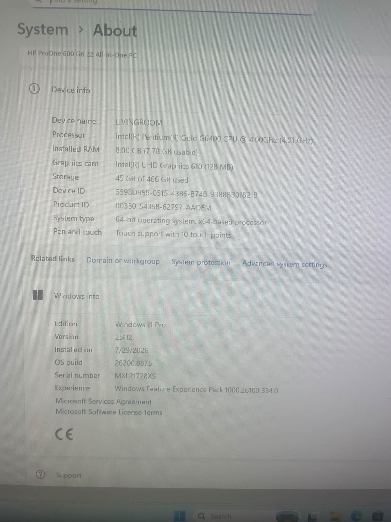 Why is my old hp all in one running slow?