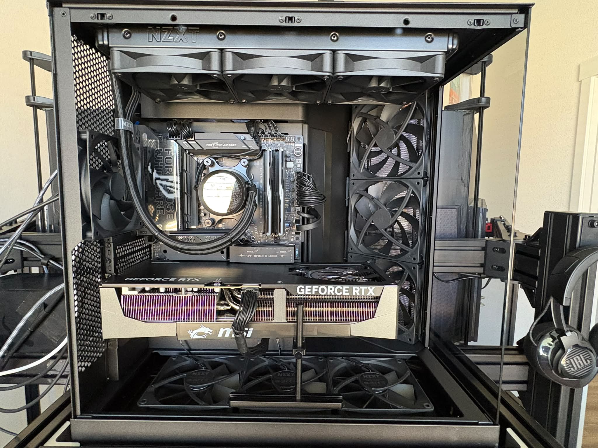【動作品】MSI MAG X670E + NZXT H9 Flow 等パーツ一式 Building a PC with NZXT H9 Flow case and MSI X870E Tomahawk