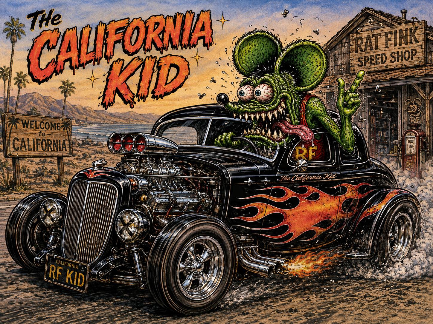 My modified 2004 Rat Fink ☺️