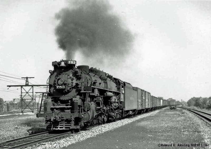 Retired 2-8-4 Berkshire Steam Locomotive in Lima, OH