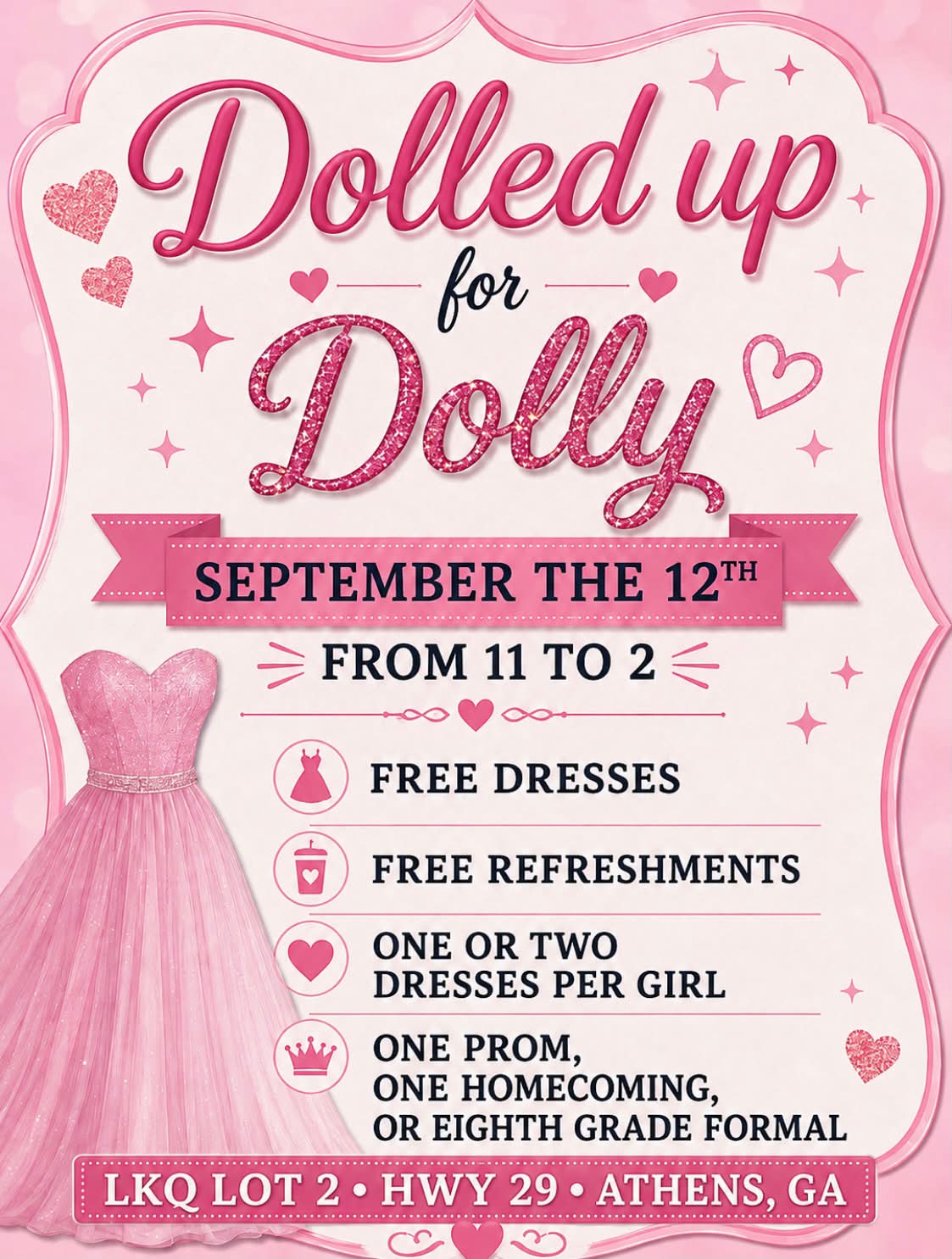 homecoming dresses in athens ga Free and Refreshments for Prom and Formal on September 12th Athens, Aug2