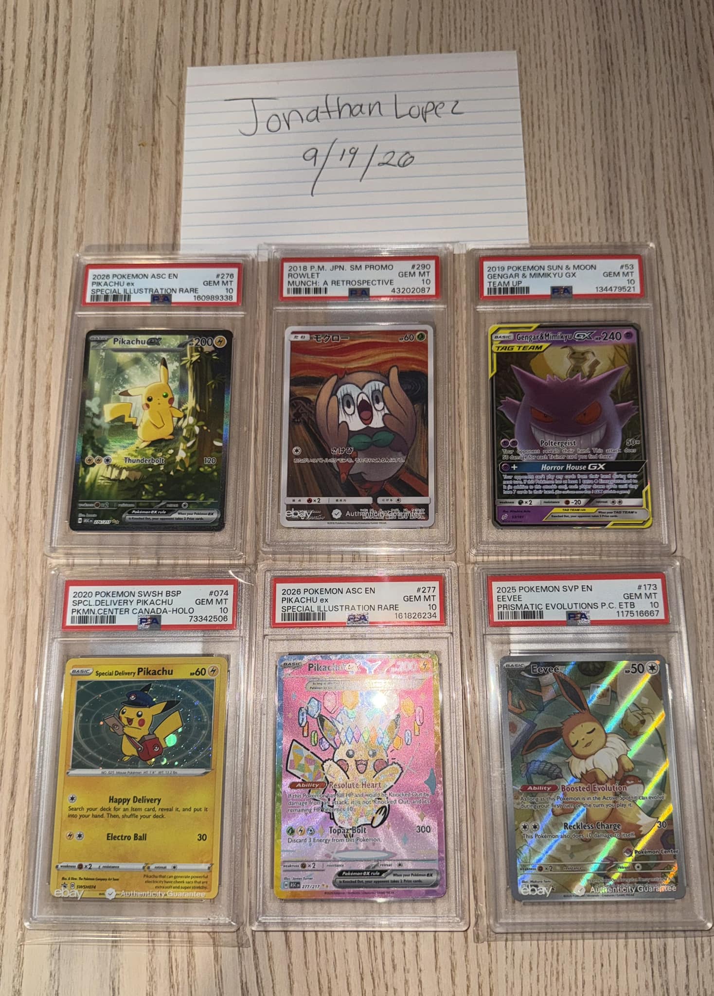 Gengar&mimikyu gx PSA10🌈