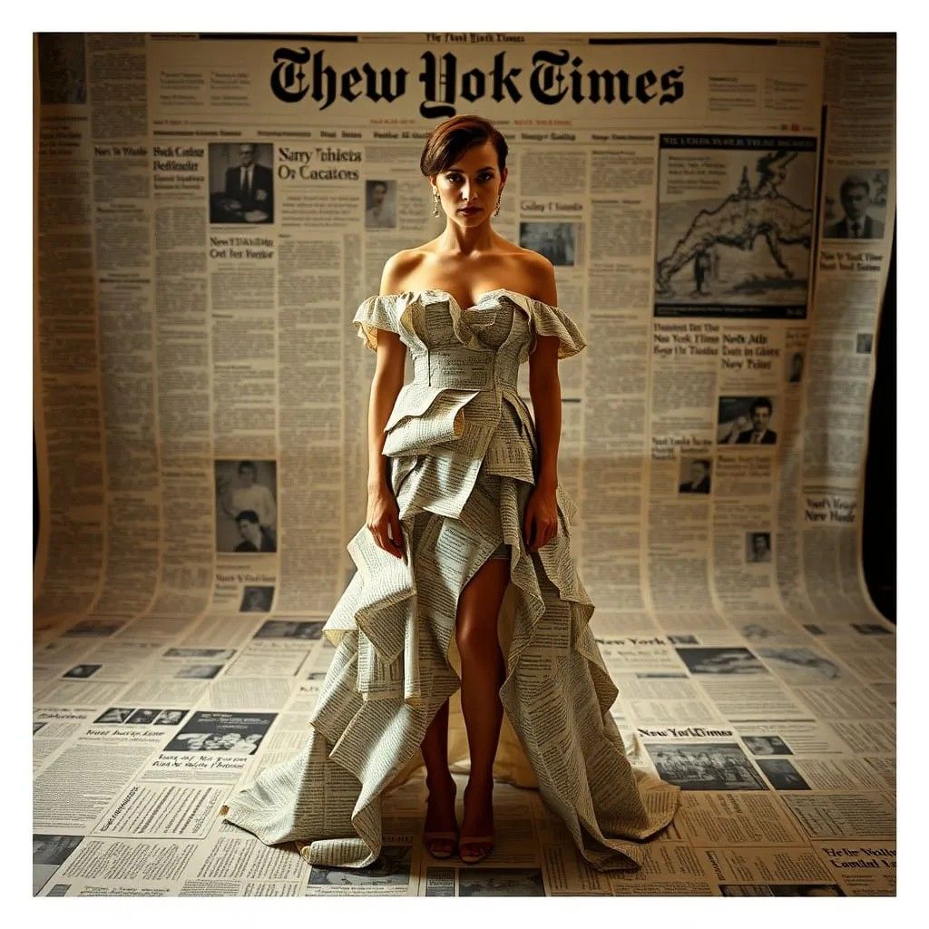 lady gaga newspaper dress gives vibes mfgstyle_703881D
