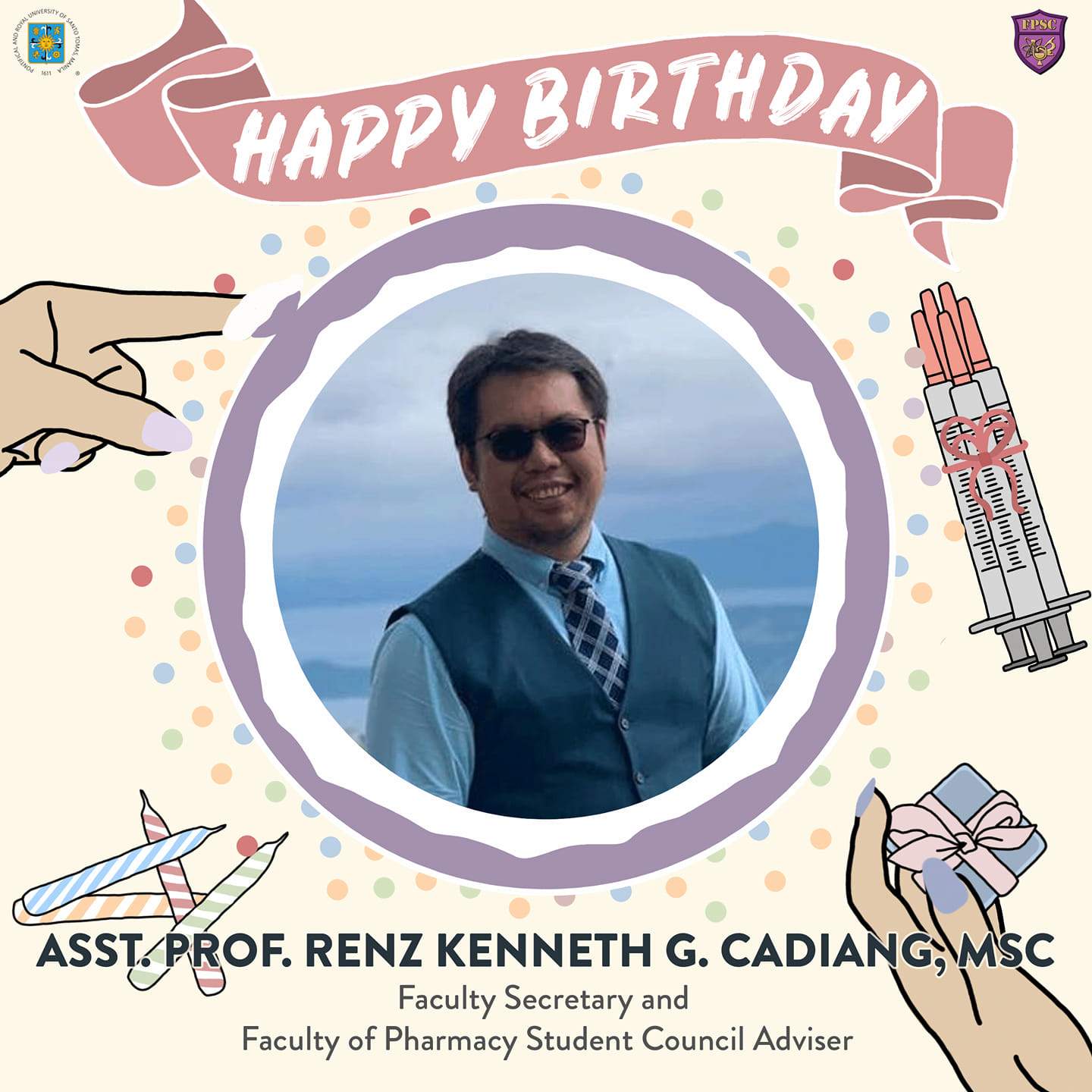 UST Faculty of Pharmacy Student Council - To our mentor who has ...