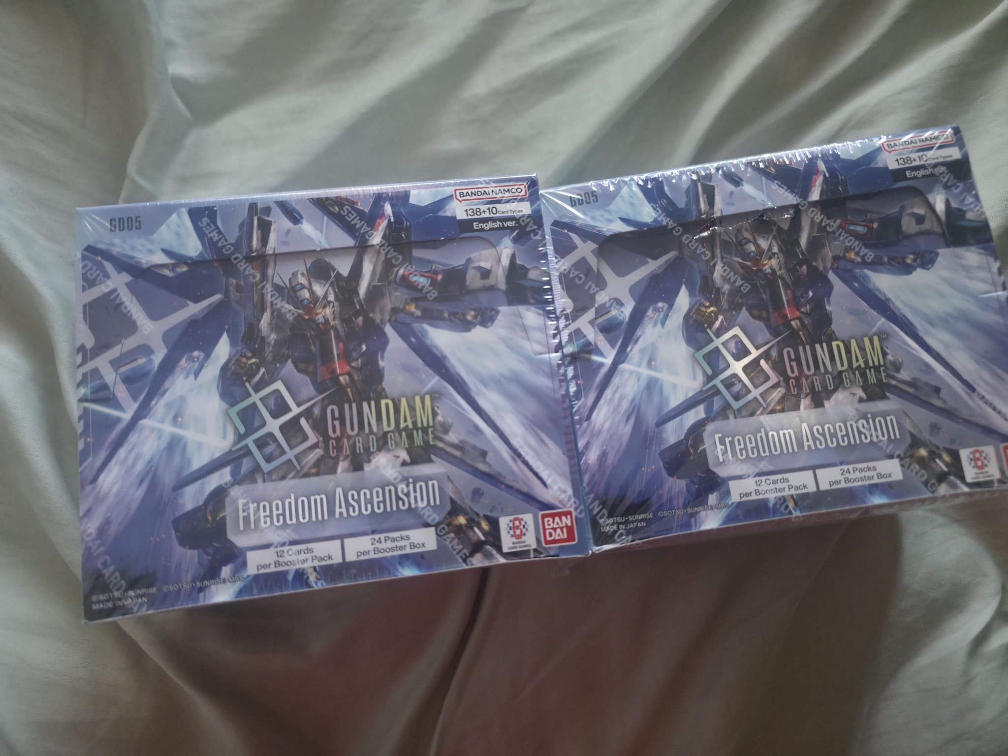 Gundam Card Game Freedom Ascension boxes for sale in San Diego, CA