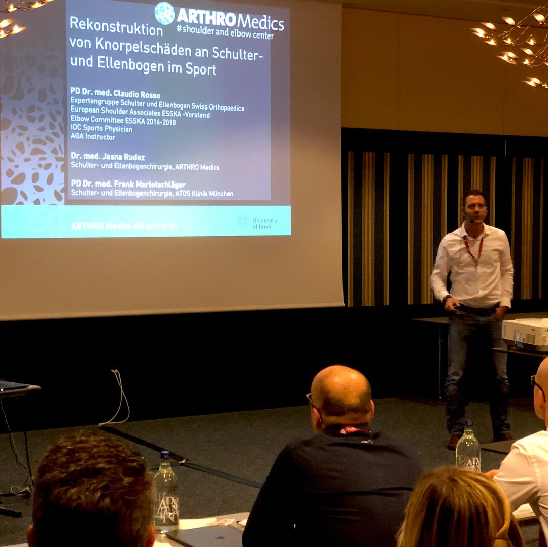 Talk on treatment of cartilage lesions of the shoulder and elbow at the ...