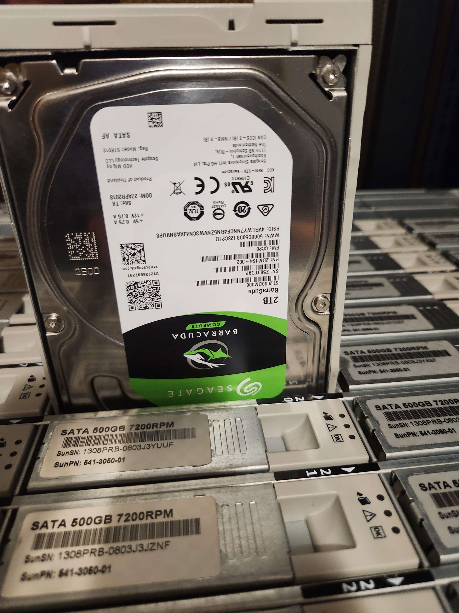 Upgrading Sun x4500 storage server to 72TB with 2TB SATA drives