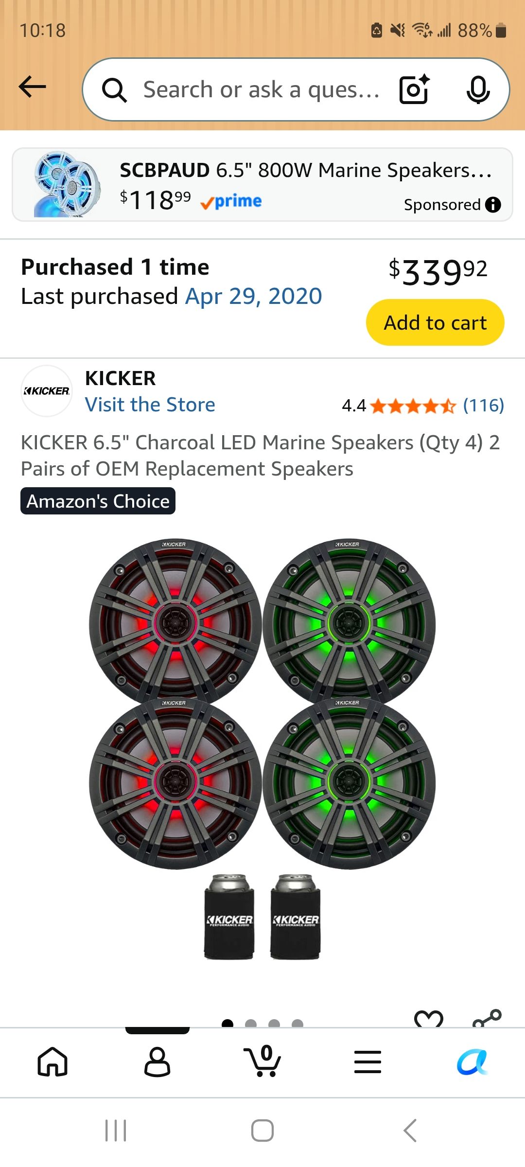 Can a 6x9 ZK-1002T kicker fit in an 1800 case?