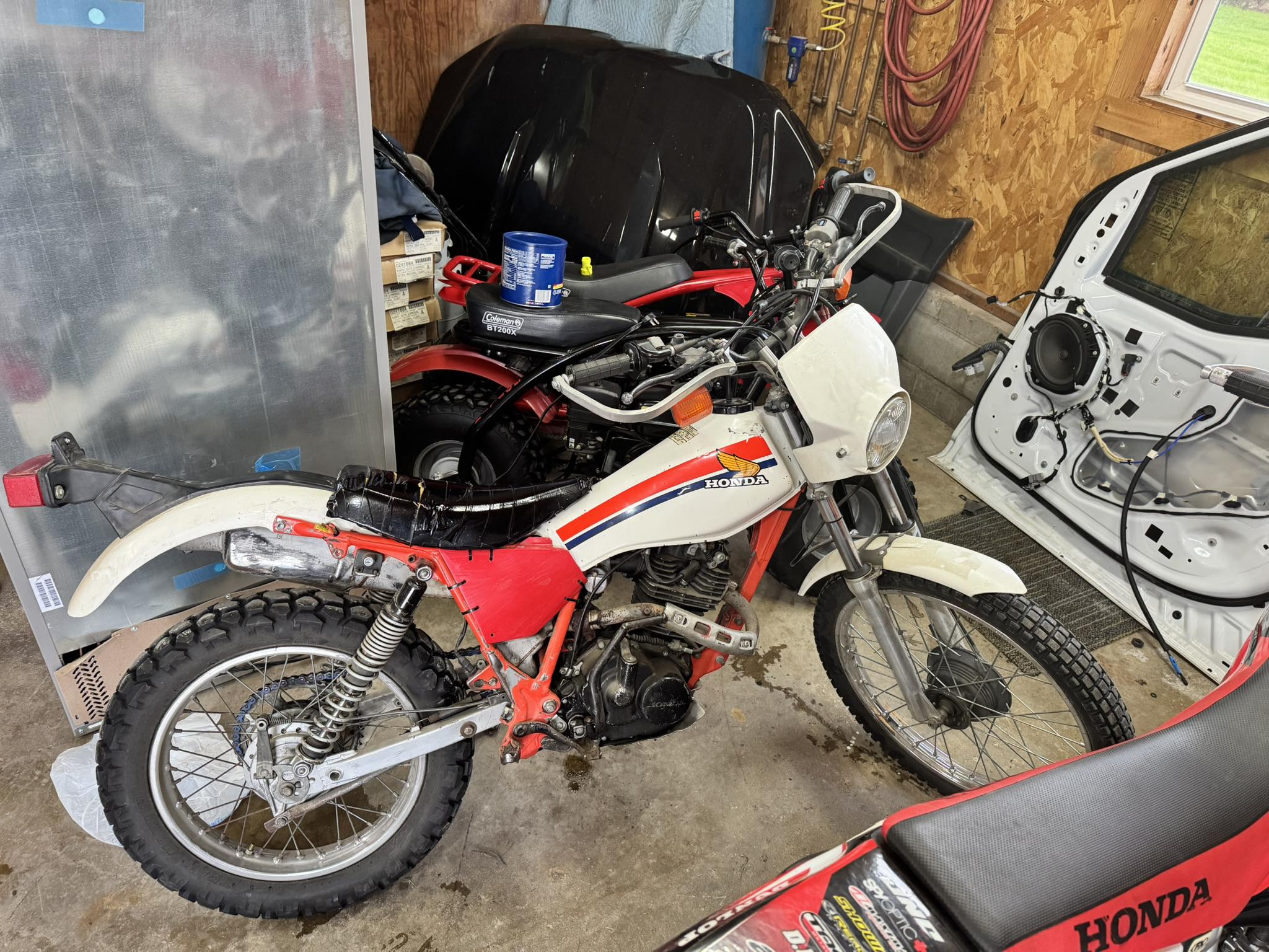 Restoring a Honda TLR 200 motorcycle