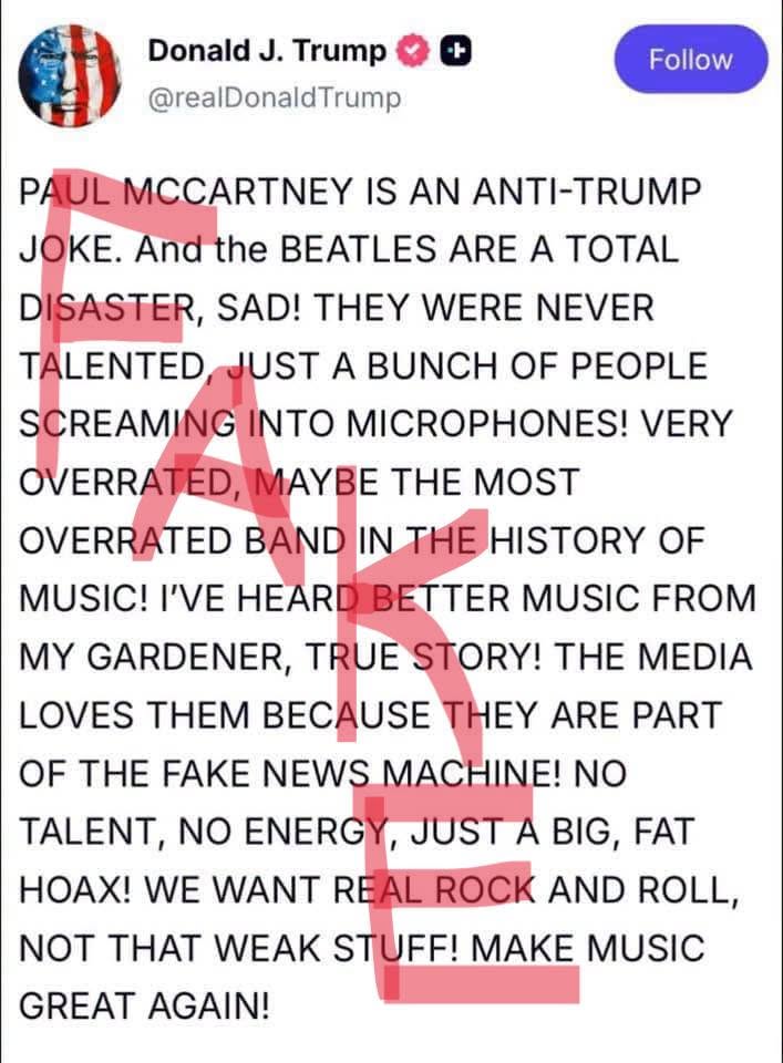 We are aware of a fabricated message circulating online that is