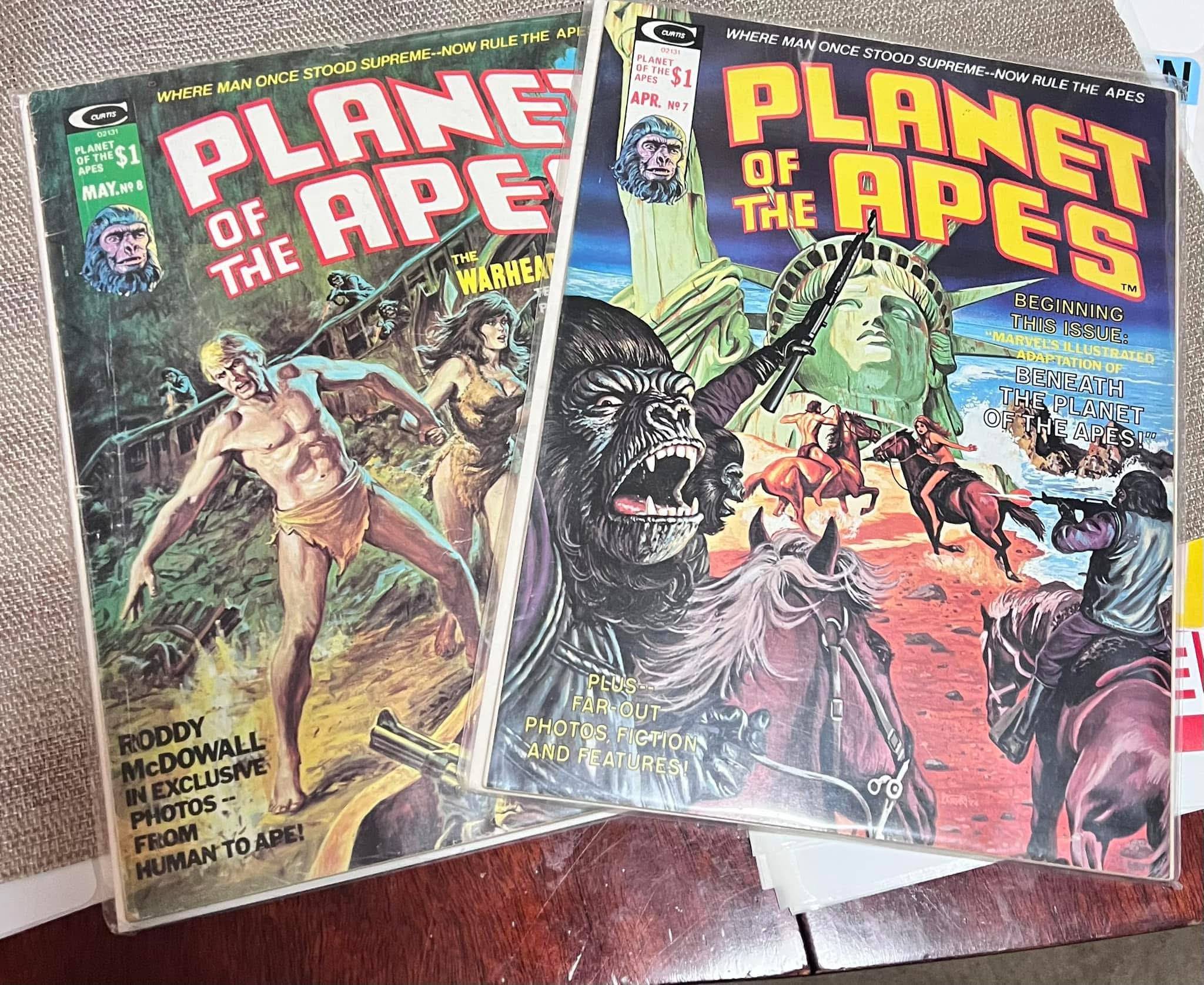 Vintage Planet of the Apes comic books discovered