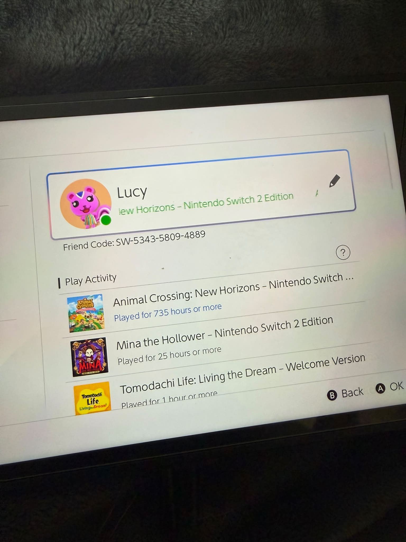 Looking for Nintendo Switch 2 players for Animal Crossing, Mario