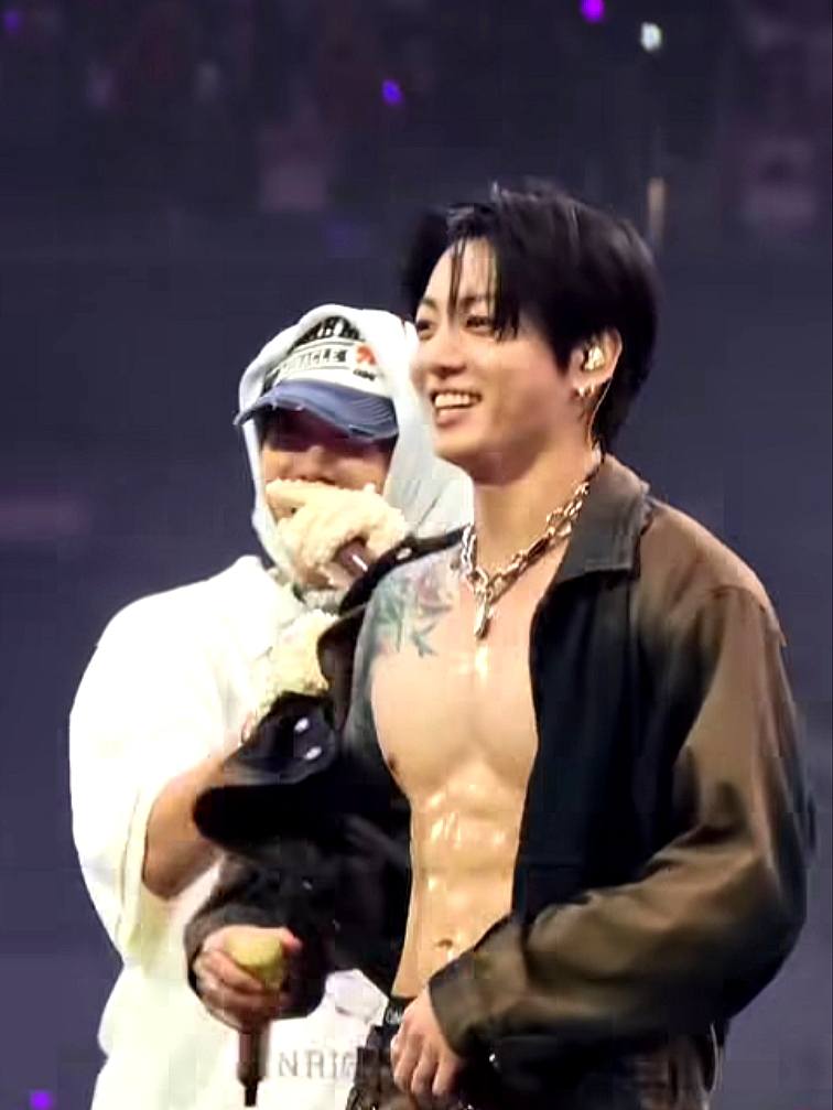 Jungkook's recent appearance on stage in Los Angeles, CA
