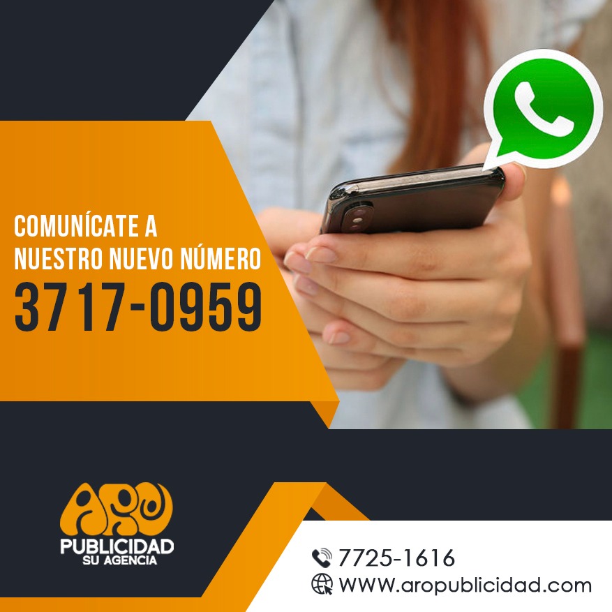ARO - Registra en tus contactos nuestro nuevo y único numero de ...