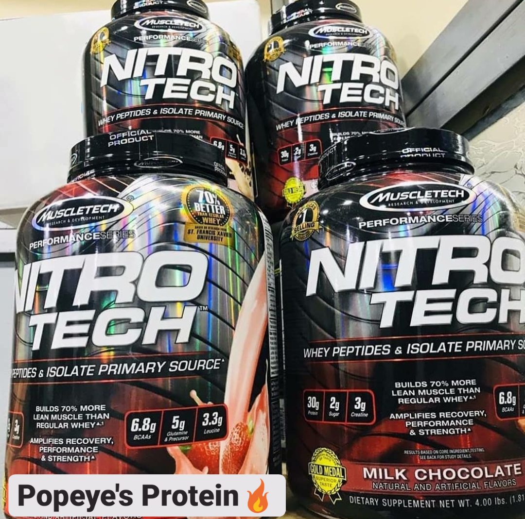 🌟 💪 NITRO TECH 100% WHEY GOLD... - Popeye's Protein S&A | Facebook