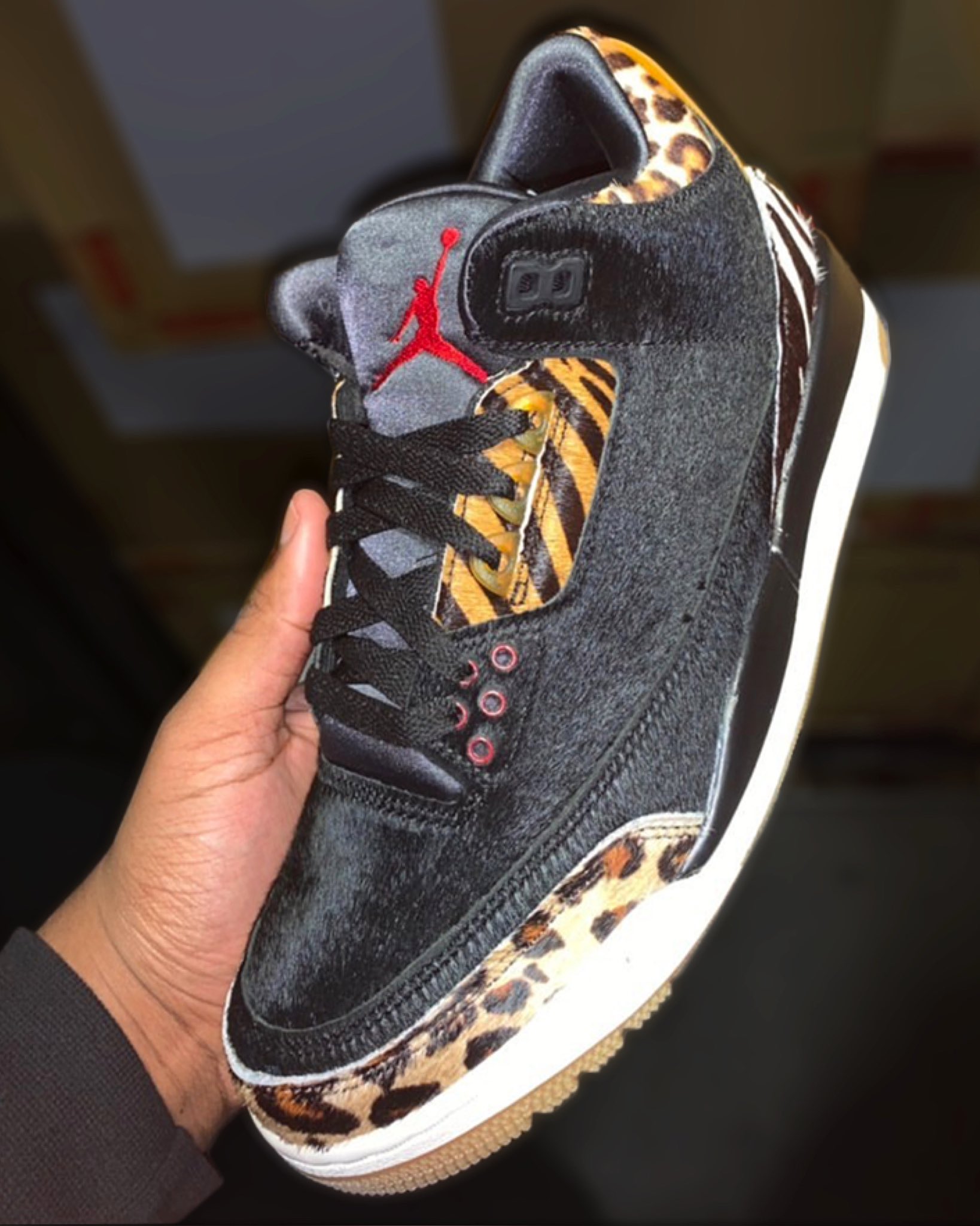 First look at the Air Jordan 3 SP “Animal Pack”.