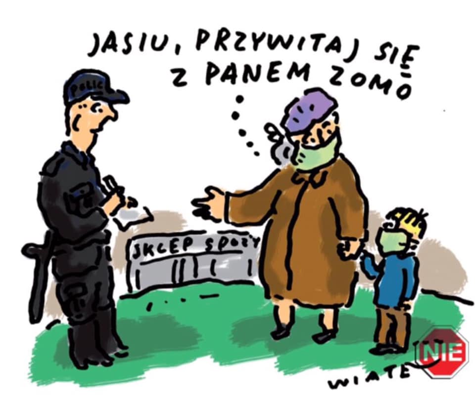 Wiater w oczy - rysunki Tomasza Wiatera
