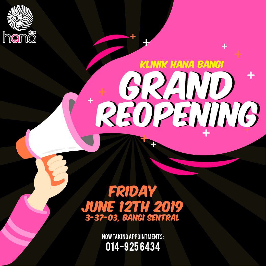 Klinik Hana Finally Our Klinik Hana Bangi Sentral We Will Open Back For Operation U Can Book Your Slots Now All Our Clinic Branches Are Certified Licensed Aesthetic Clinic
