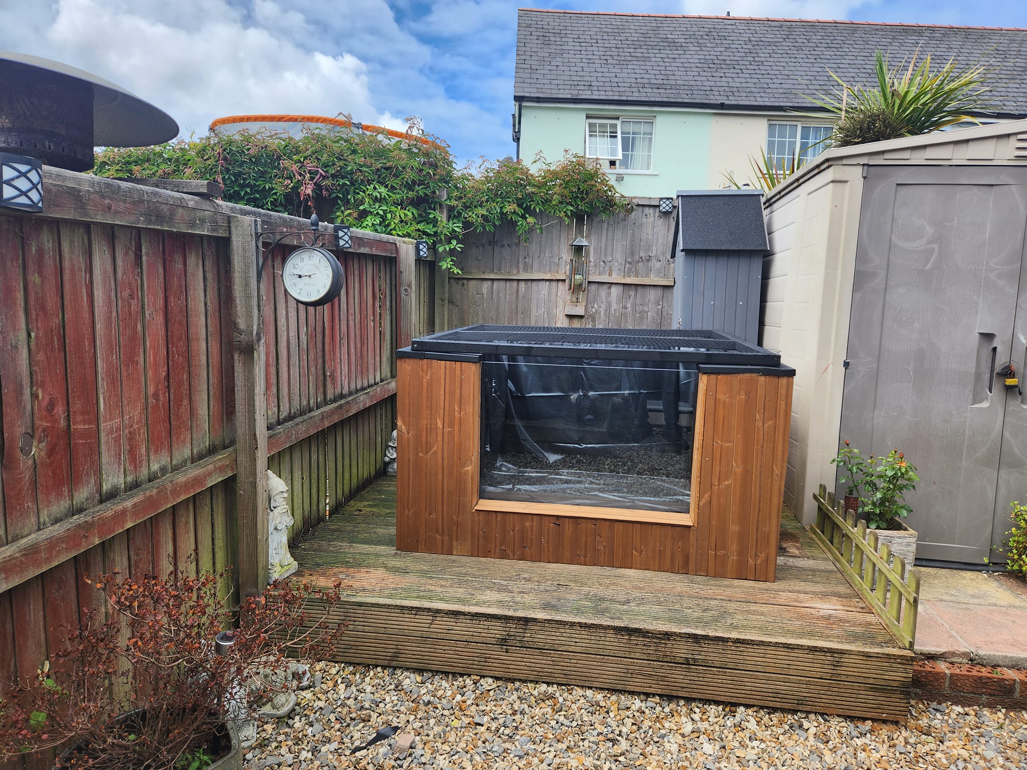 Infinity ponds - Cedar 5ft x 5ft x 3ft pond installed in...