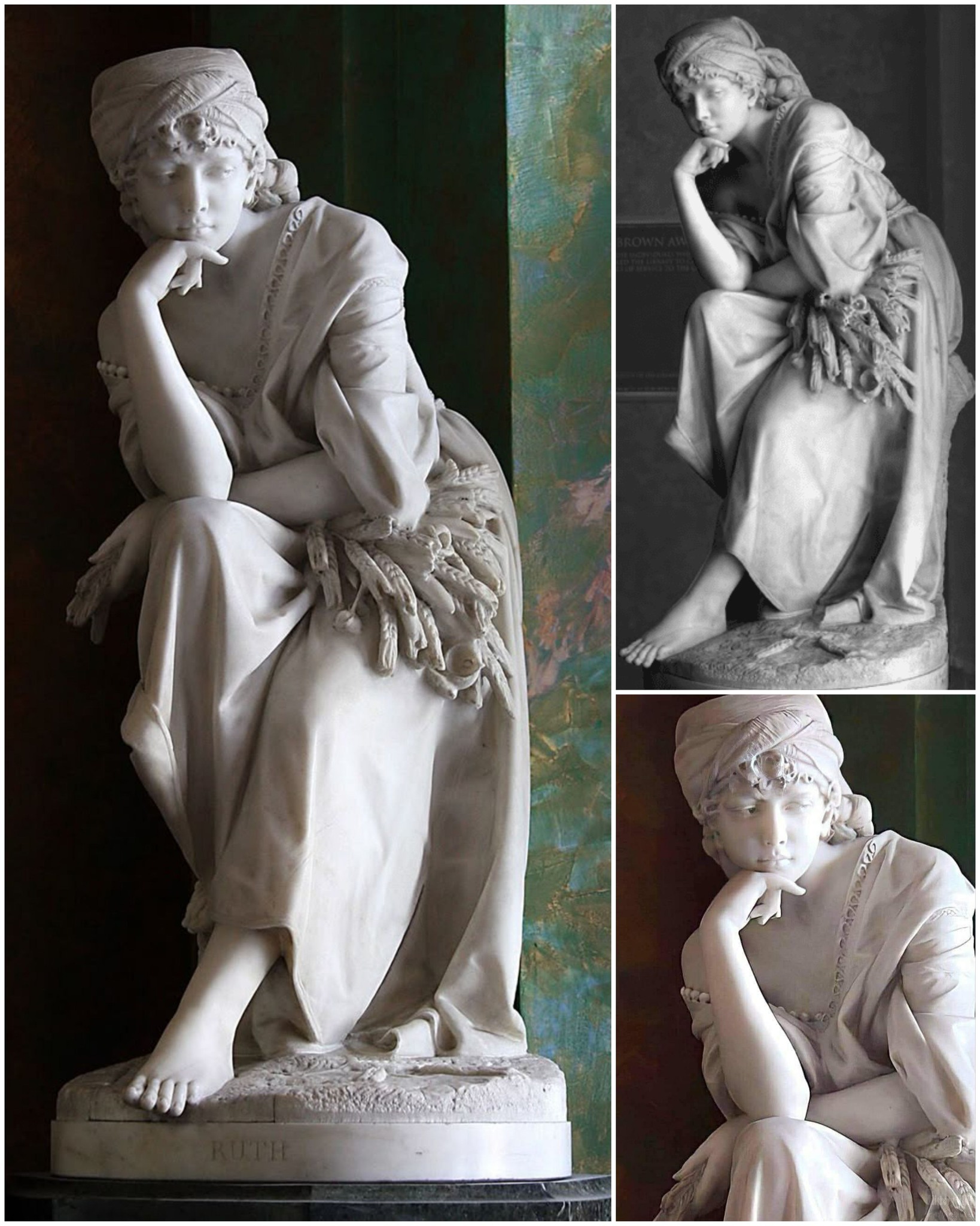 Ruth by Italian sculptor Giovanni Ciniselli (1832-1883)🤎