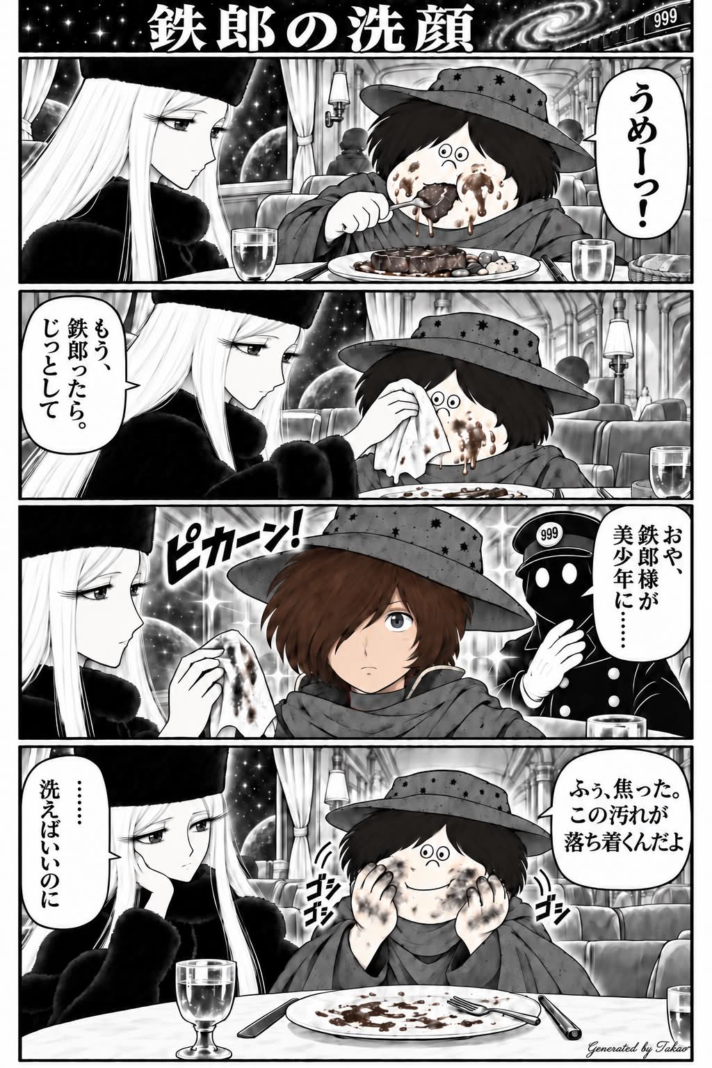 銀河鉄道999で度々作画監督を担当された兼森義則さんがキャラ