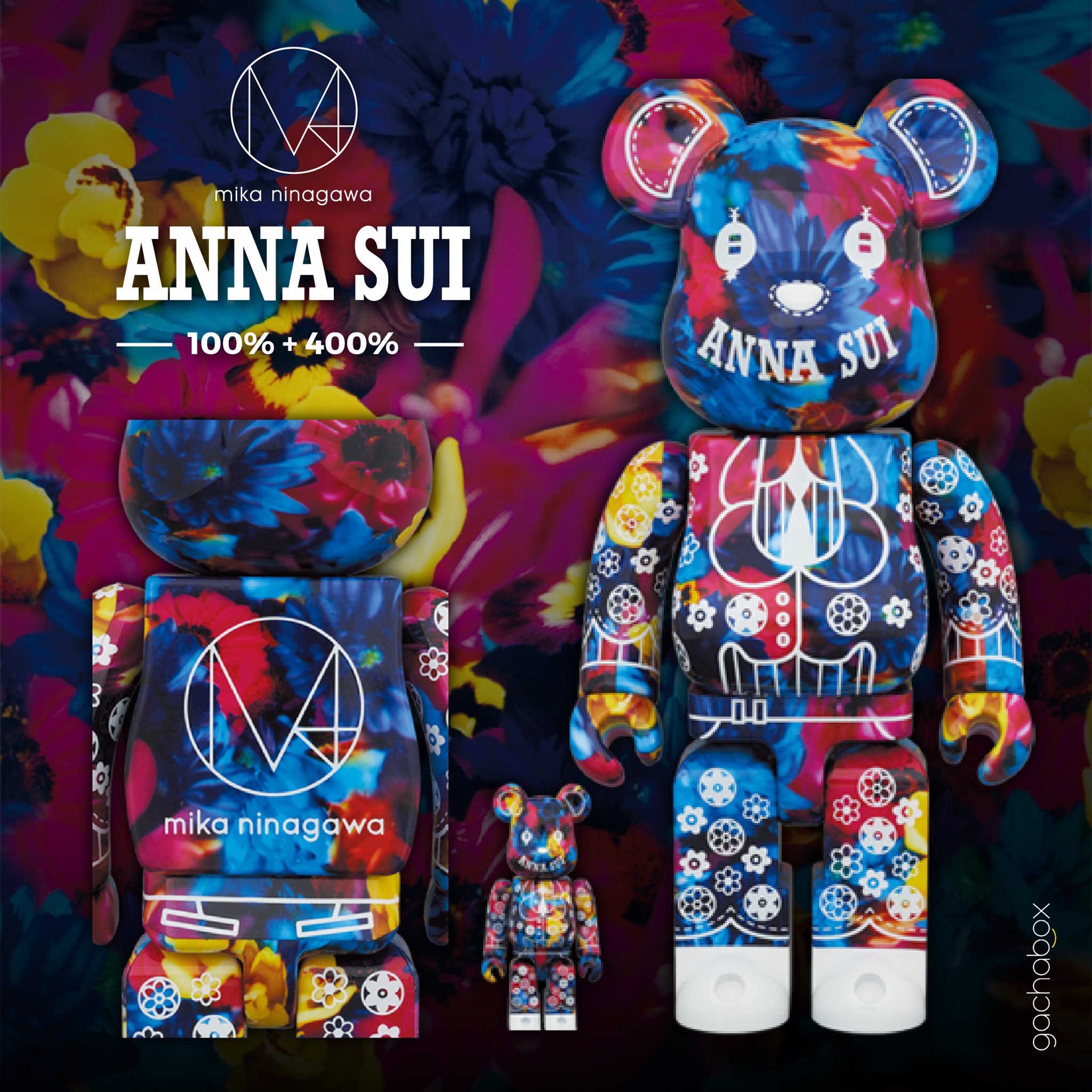 ANNA SUI x M / mika ninagawa BE@RBRICK MEDICOM TOY - ANNA SUI × M