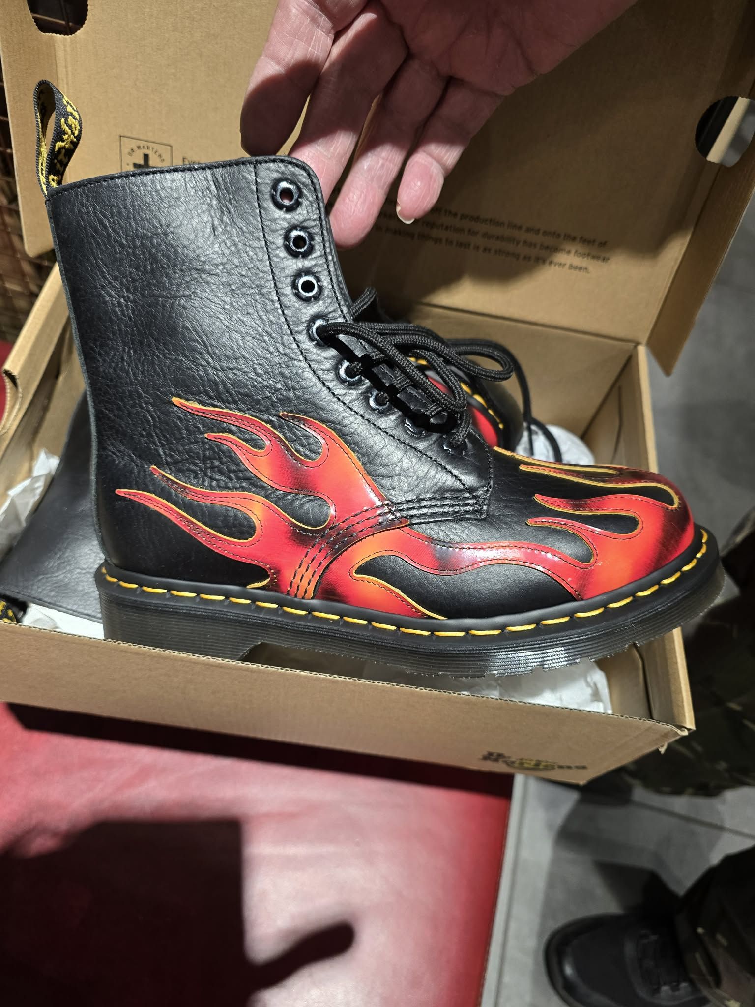 New Dr. Martens boots with vibrant colors