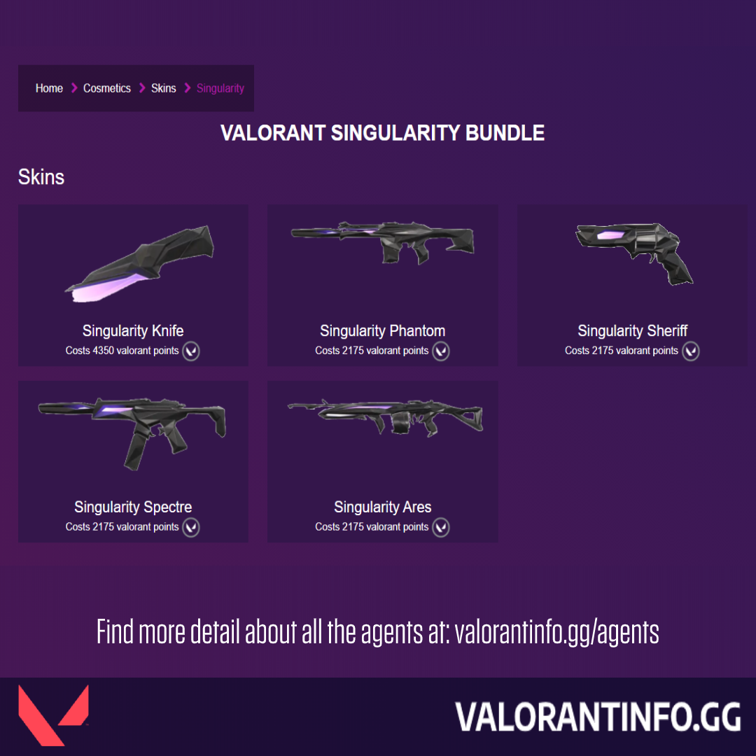 Valorantinfo - 🚨 The singularity bundle will be available...