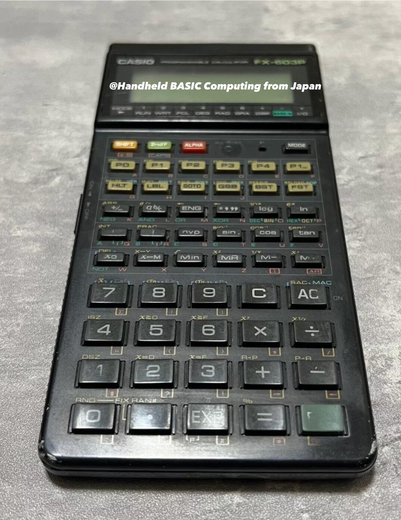 The CASIO FX-603P, successor to the Casio FX-602P , a powerful