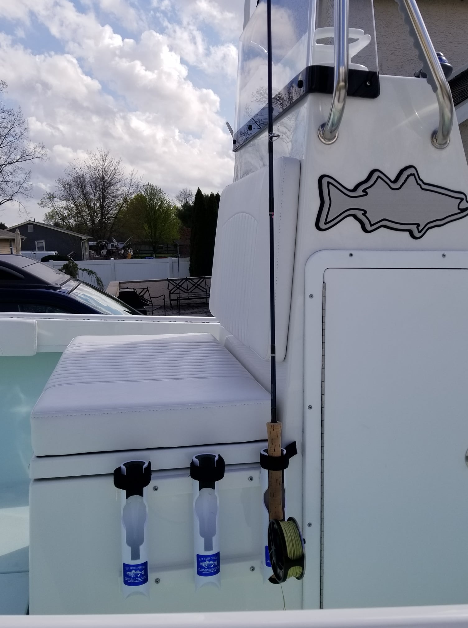blue water fishing rod holders Screwless Cup And Holder, 15 Bluewater Series Stand Up/ Aftco Roller Stripper and Top/ Aftco Uni Crowder Bluewater SU5060RSTU AFTCO Unibutt/Roller