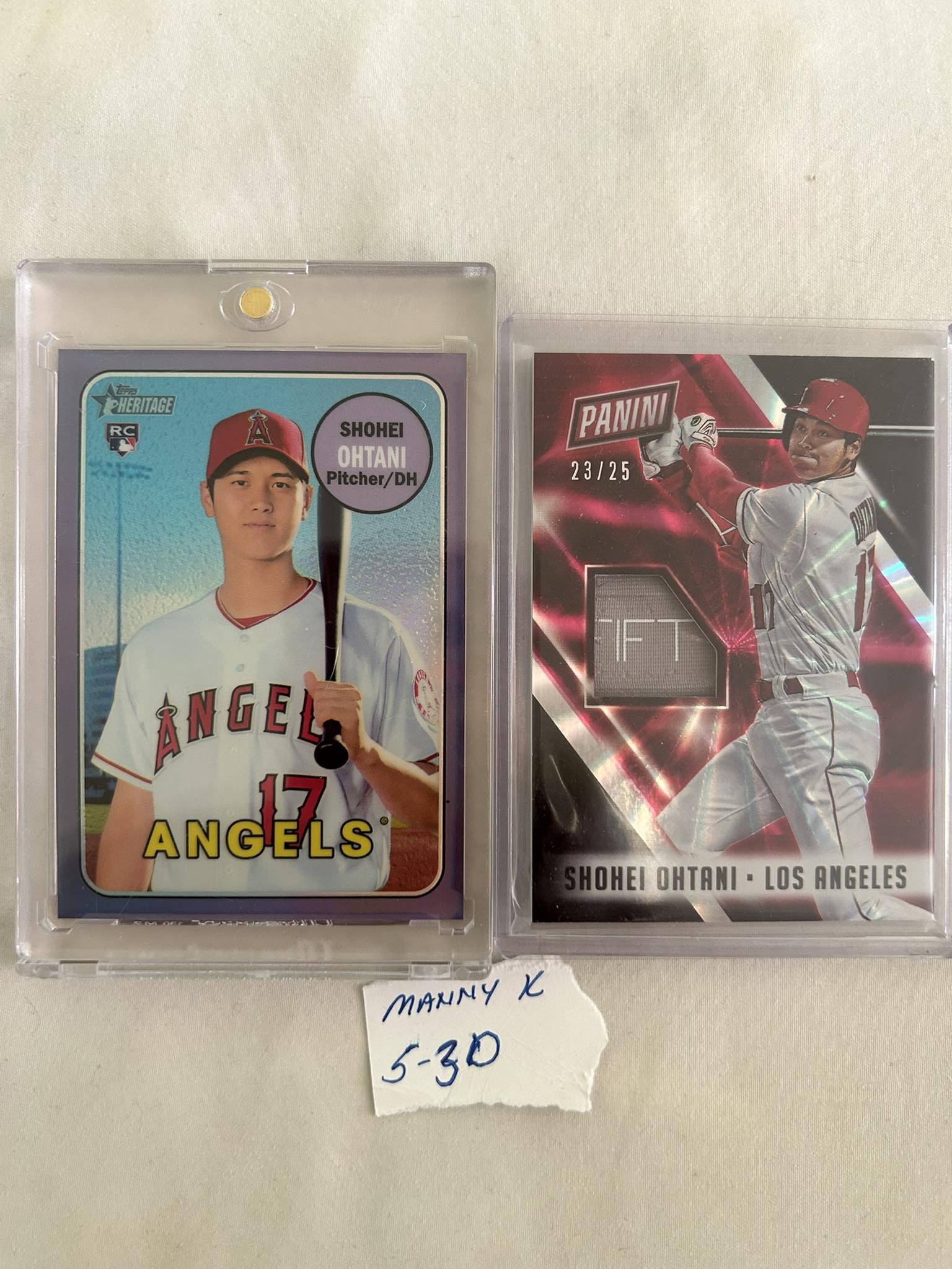 2800 for both /жЕ HERITAGE RC SHOHEI OHTANI Pitcher/DH DH PANINI 