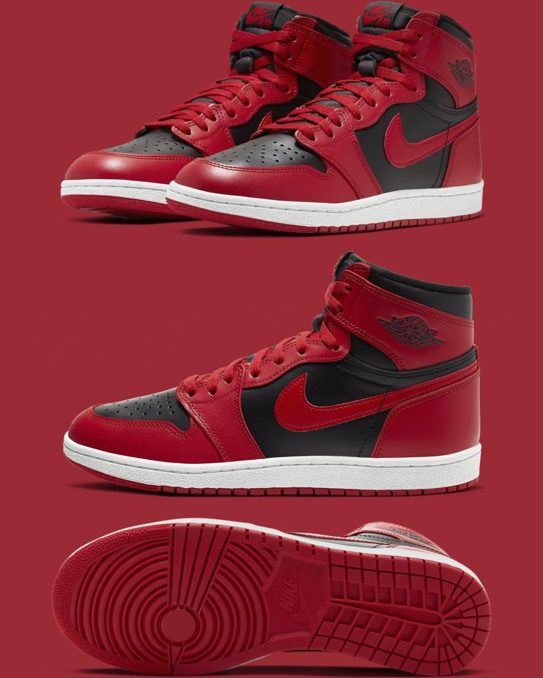 NIKE AIR JORDAN 1 HIGH 85 SHADOW AND REVERSE SHADOW MODEL KIT Pre