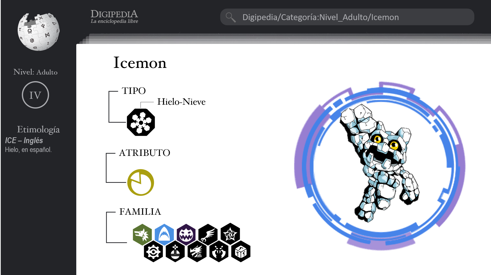 Digipedia - ICEMON Un Digimon cuyo cuerpo está hecho de hielo. Si se ...