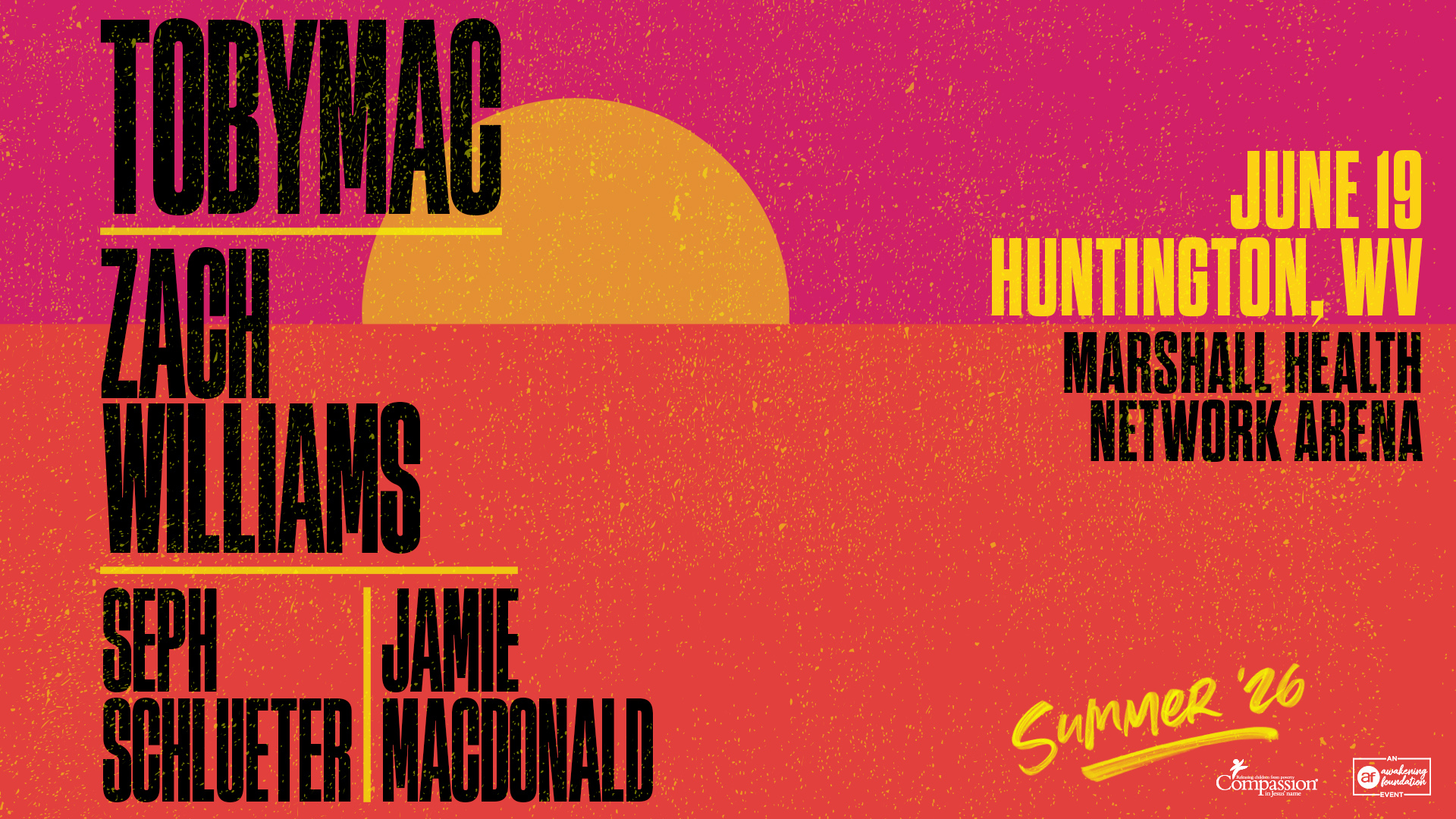 TobyMac, Zach Williams, Seph Schlueter & Jamie Macdonald - Huntington, WV