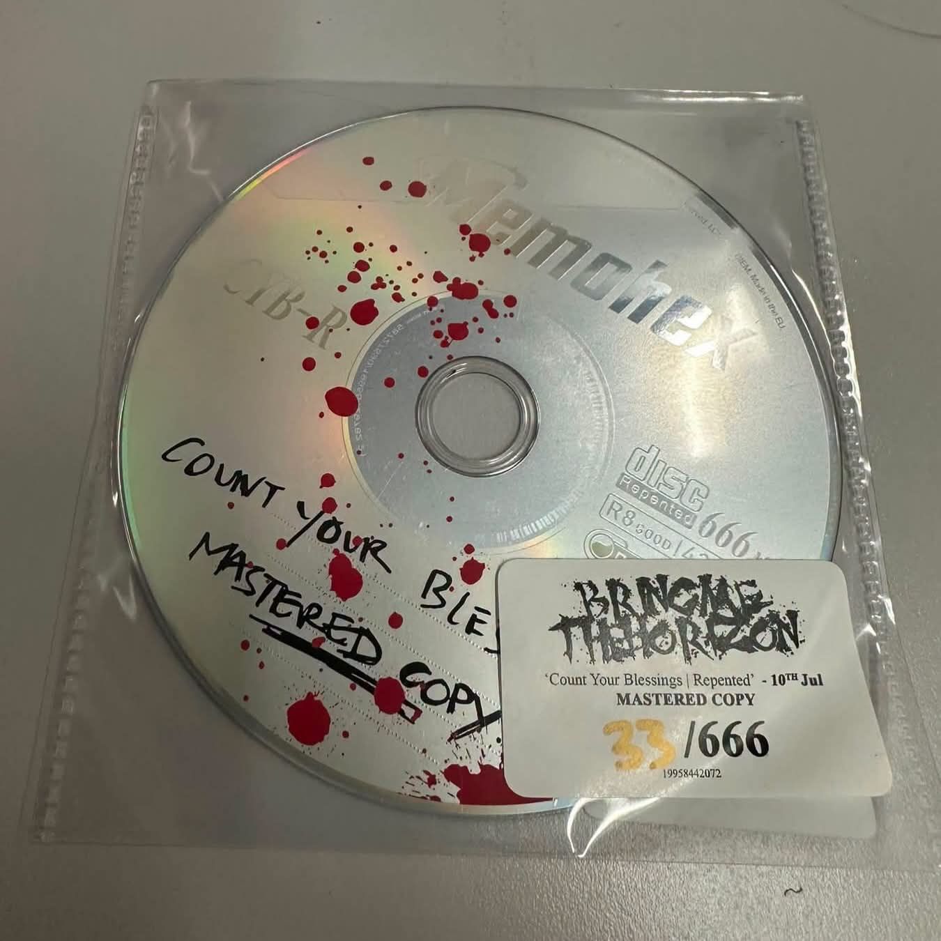 Rare Bring Me The Horizon CD with personal touches for sale