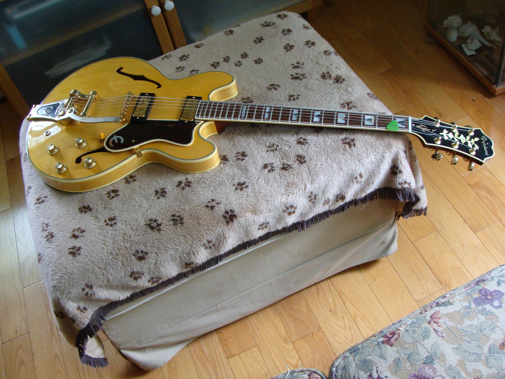 Customized 2005 Epiphone Broadway with Gibson P90's and Bigsby B6