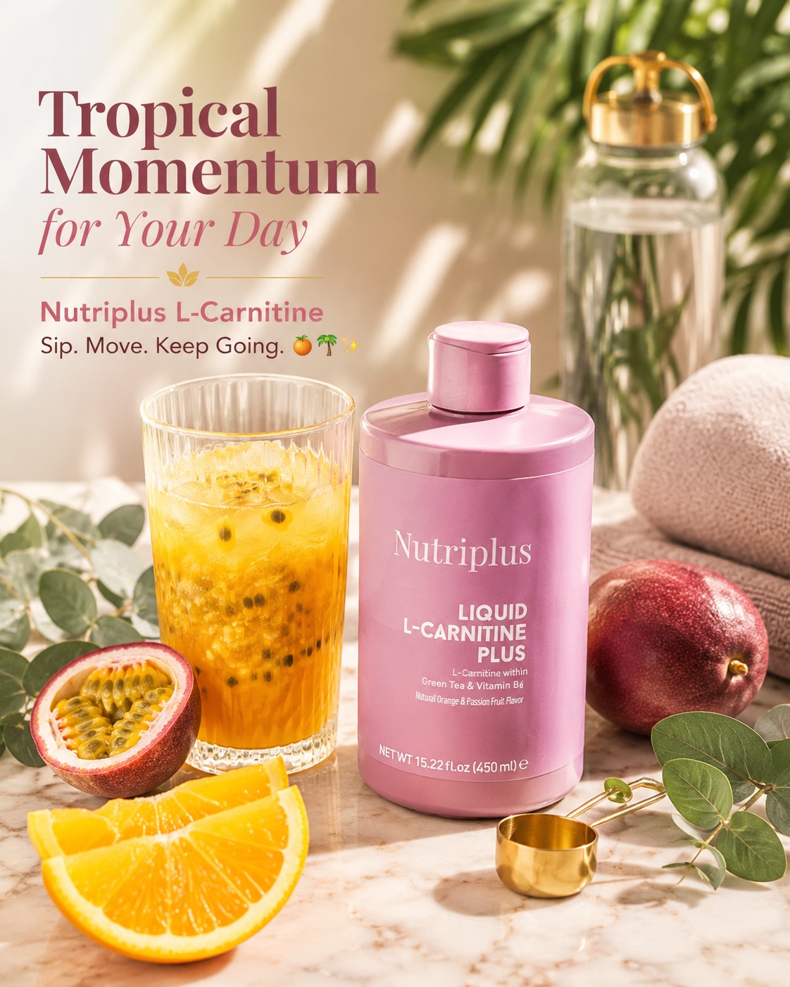 l carnitine with orange juice NUTRIPLUS L-CARNITINE has arrived in its brand new & Passion Fruit flavour — and energy just got a serious upgrade. Bright citrus freshness meets the exotic depth of passion fruit in Flavor:Berry Sorbet gluta white soap original Peptide Therapy: Uses, Types