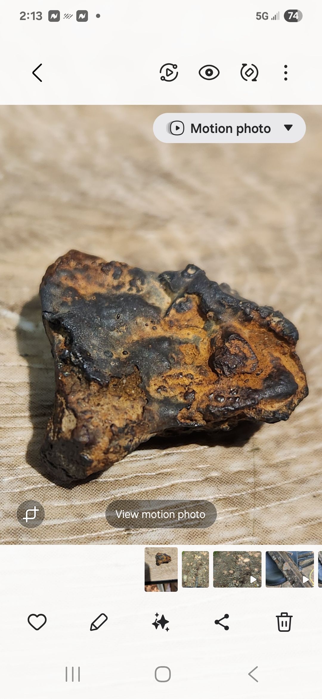 Heavily regmaglypted iron with fusion crust - 342g Unclassified