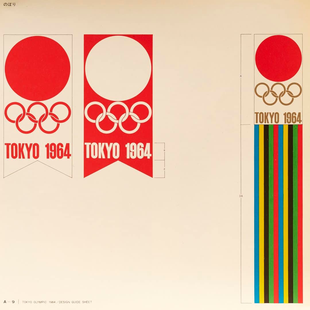 Yusaku Kamekura's iconic 1964 Tokyo Olympics emblem design