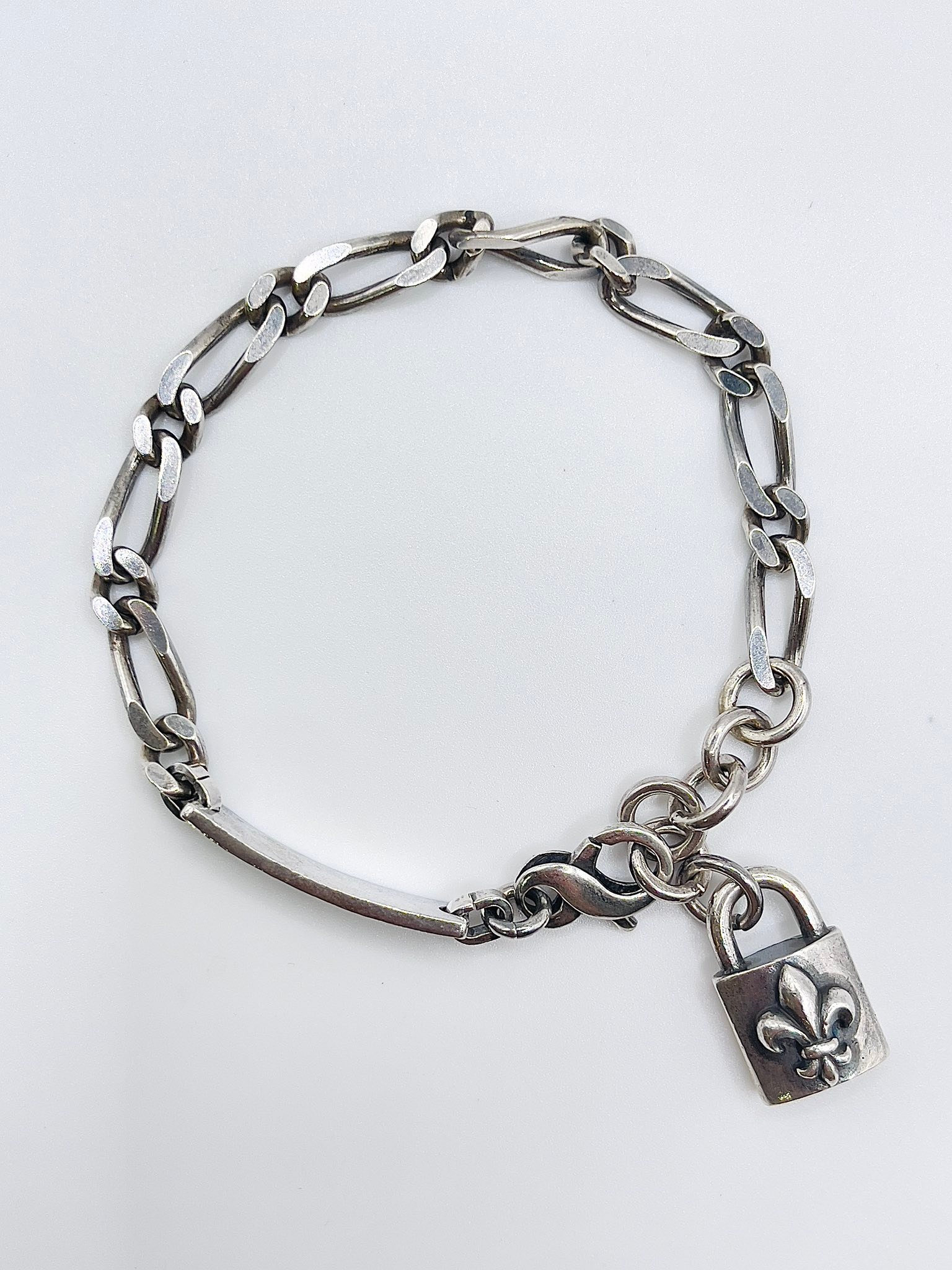 ???????「 Patrick Cox 」Figaro Bracelet Silver.925