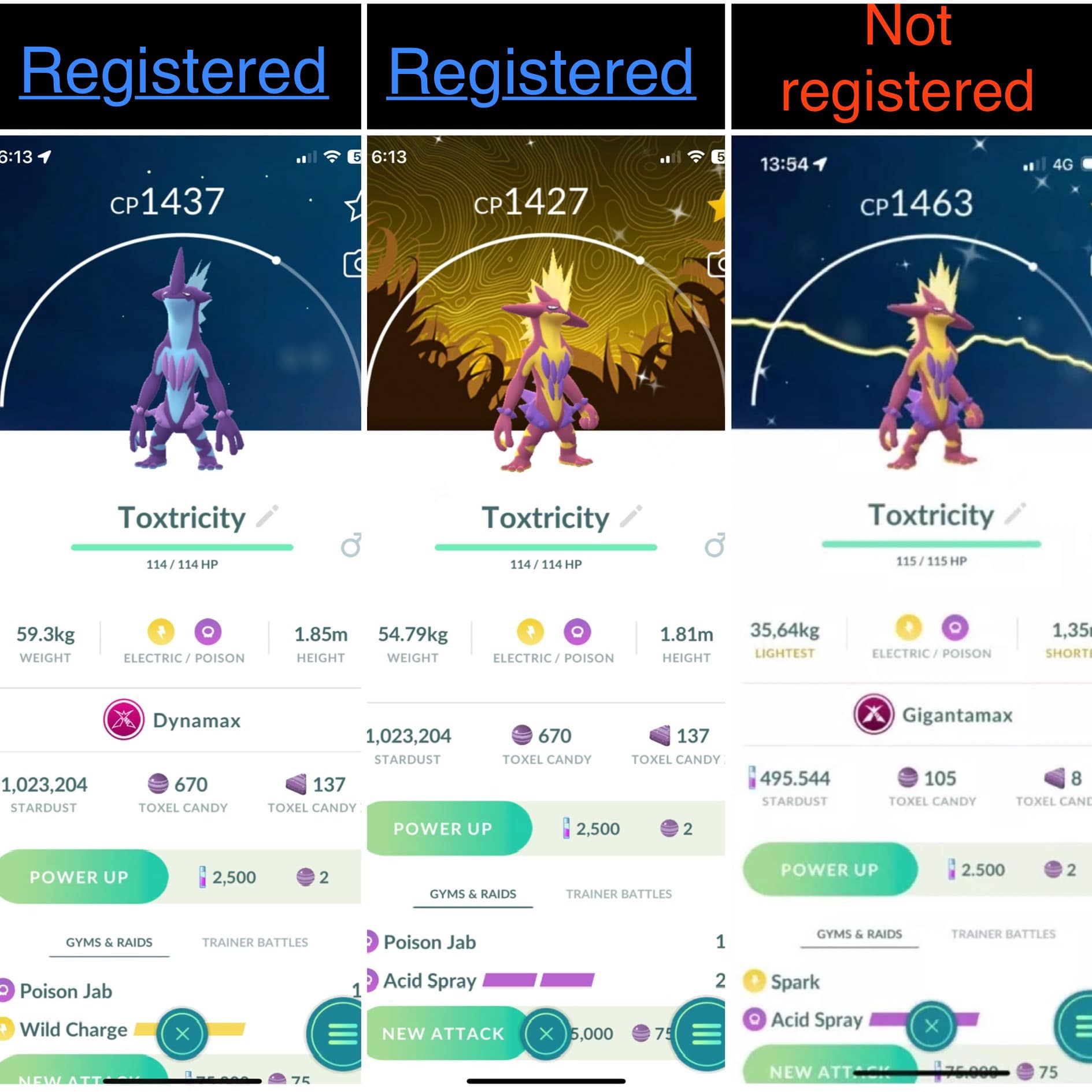 Shiny Scraggy PokemonGo à échanger Contre 1 Million De Stardust - Offre Spéciale