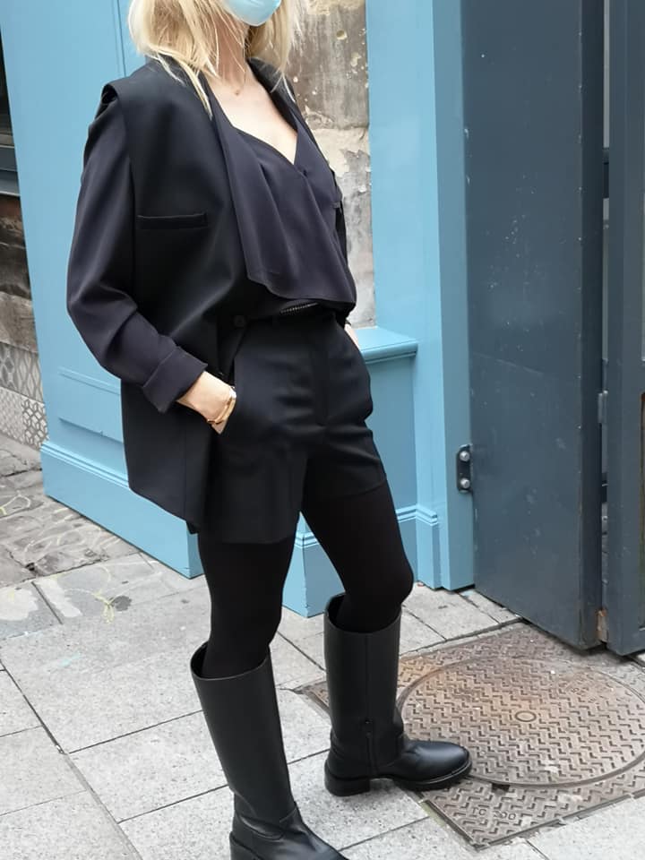 Bottes Cavalières Barbara Bui Cuir Noir - Taille 36 - Occasion Très Bon état